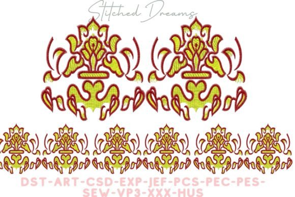 Blossom Harmony Embroidery Border