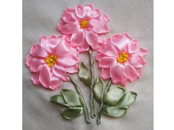 Floral Ribbon Embroidery Tutorial
