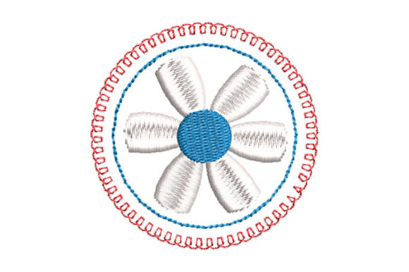 Flower with Border: A Seasonal Embroidery Gem