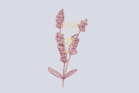 Lavender Flower Embroidery Design Review