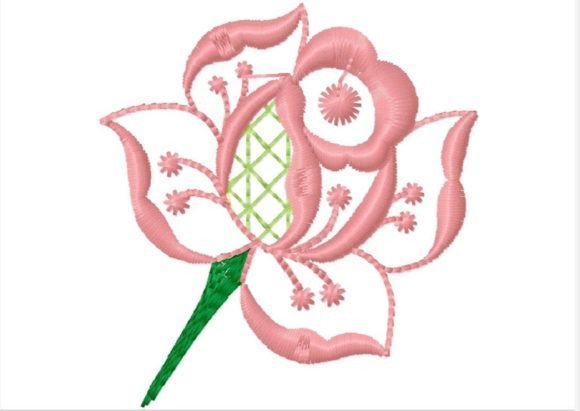Rose White Work Embroidery Review
