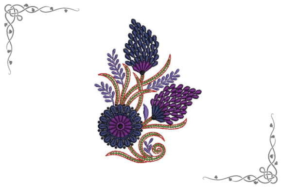 Saffron Flower Embroidery