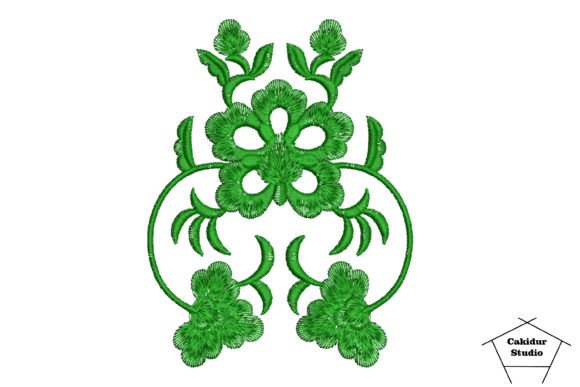 Spiral Stems Mirror Embroidery